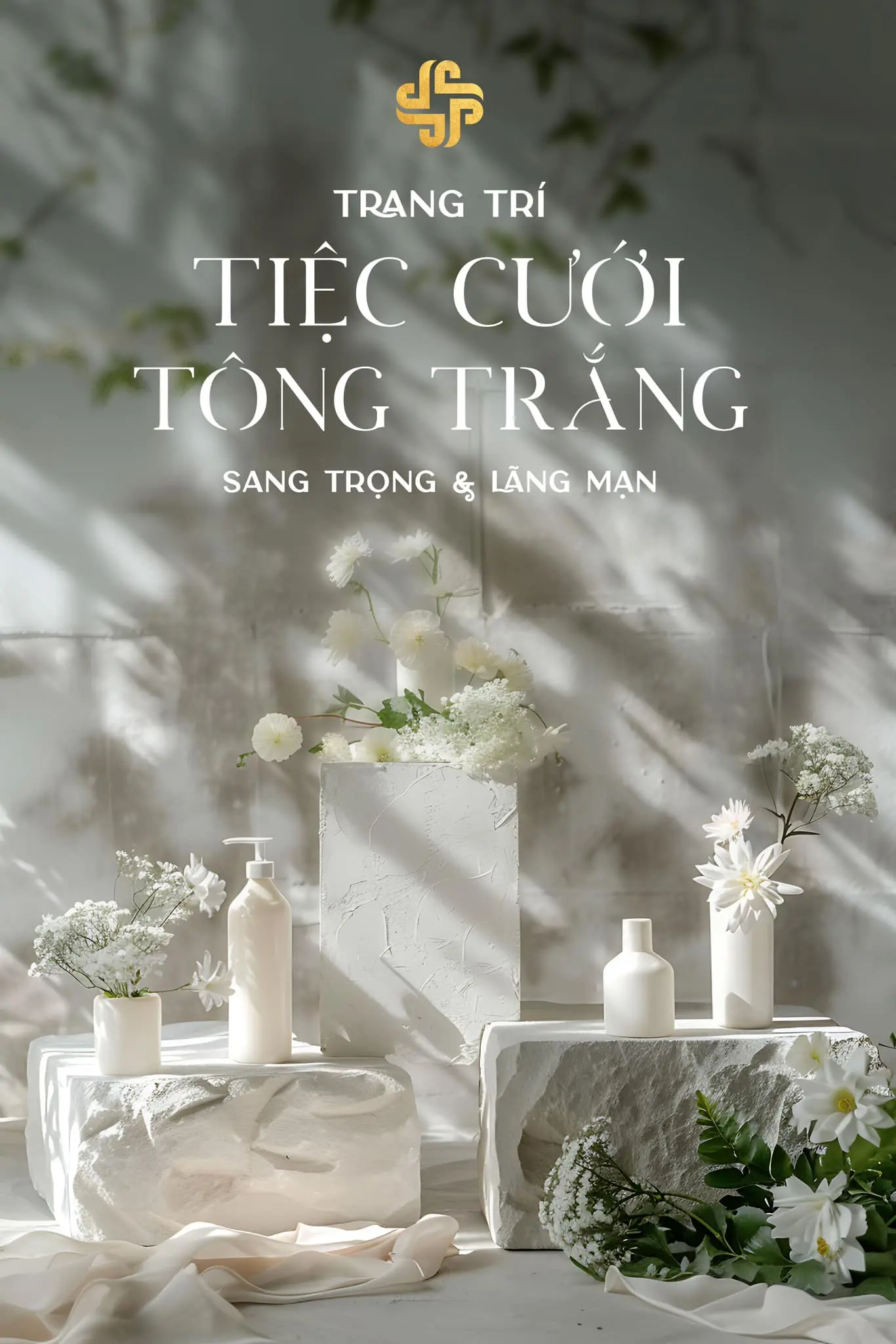 Đám cưới tông trắng - Sang trọng, tinh khiết và không bao giờ lỗi thời